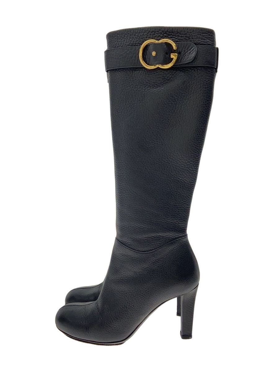 Womens GUCCI GUCCI Long Boots 35.5 BLK Leather 270204