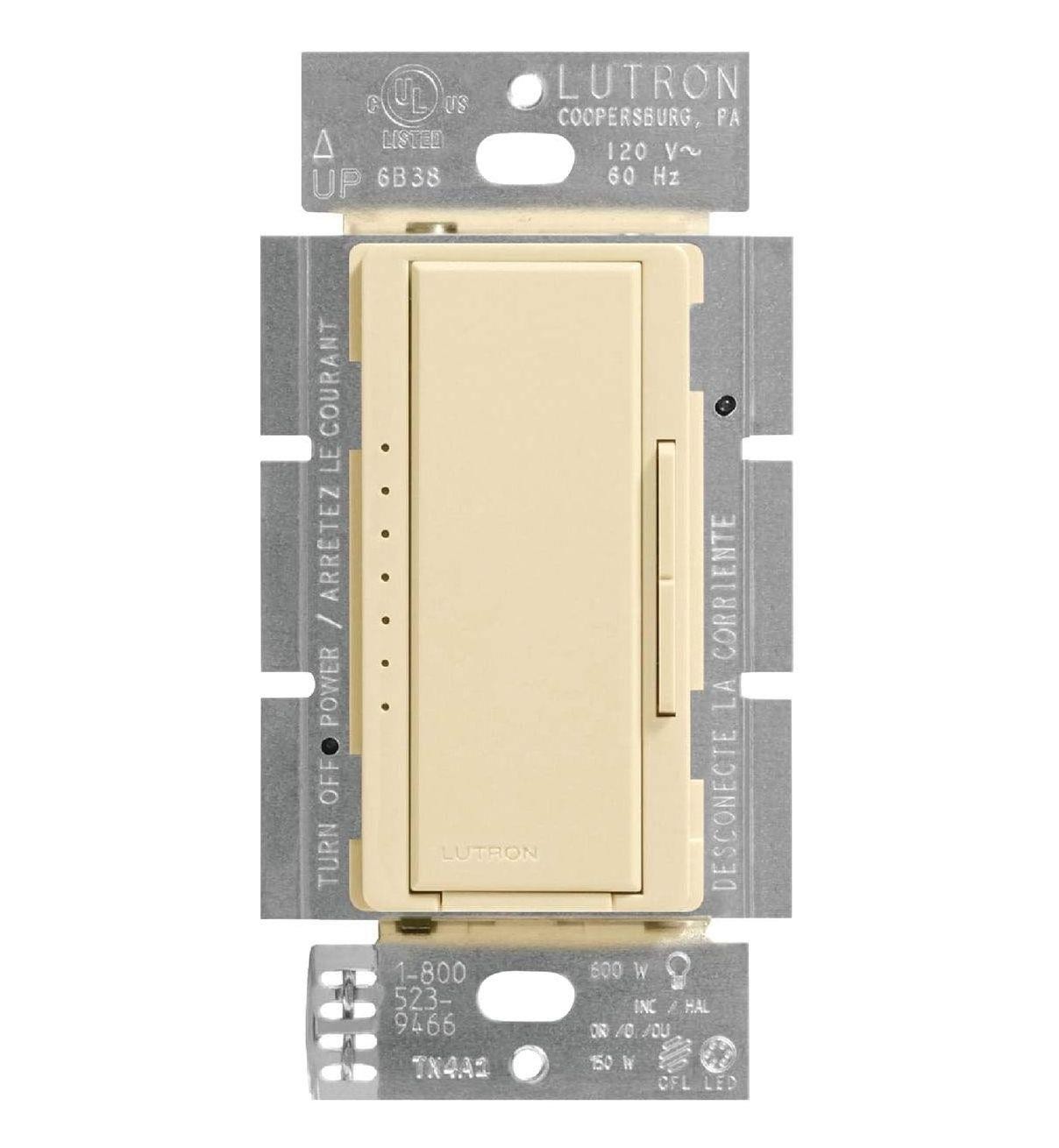 Lutron MACL-153MH-IV Maestro DIGITAL DIMMER SWITCH Ivory