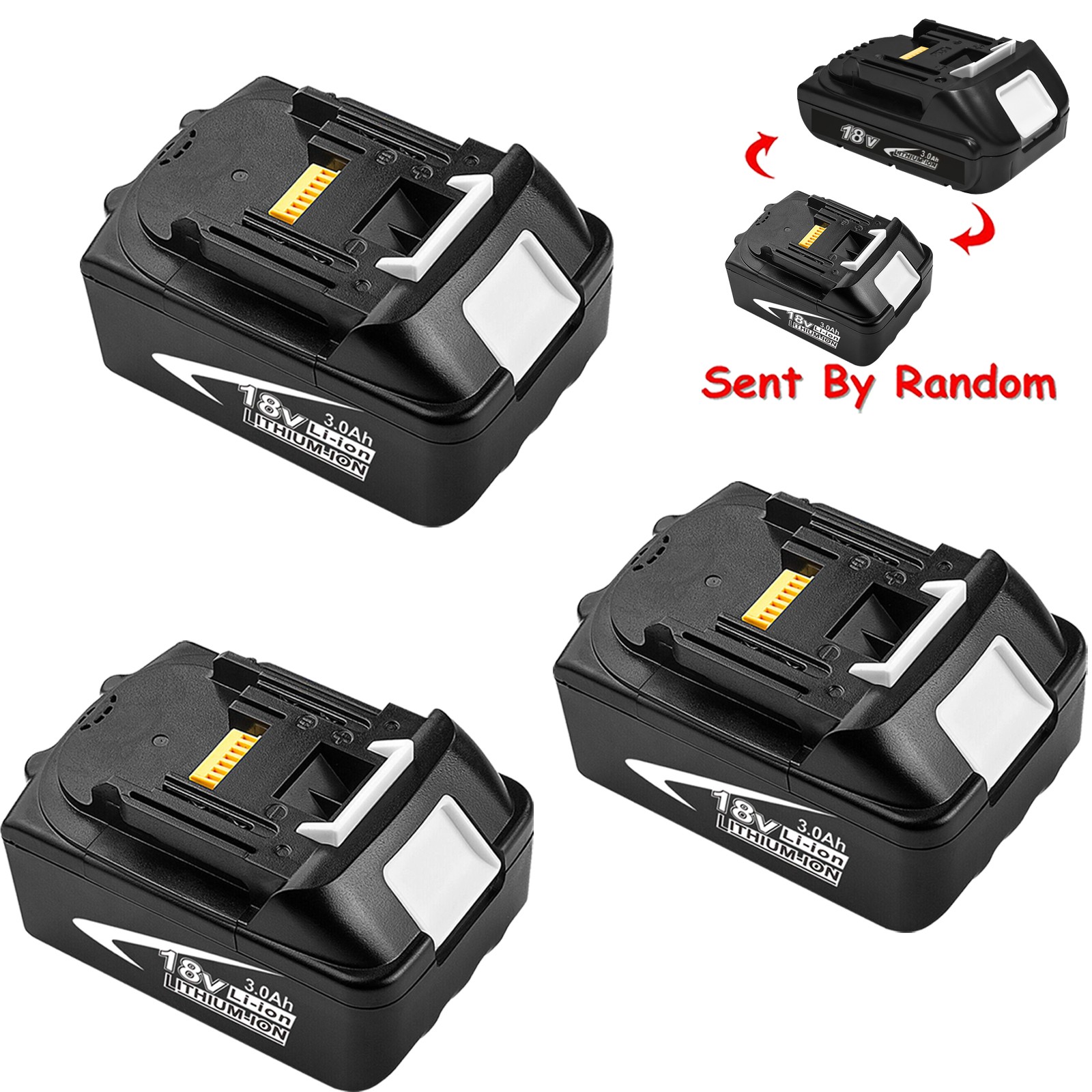 3-PACK For Makita 18V 3.0Ah LXT Lithium-Ion Battery BL1830 BL1840 BL1860B BL1850