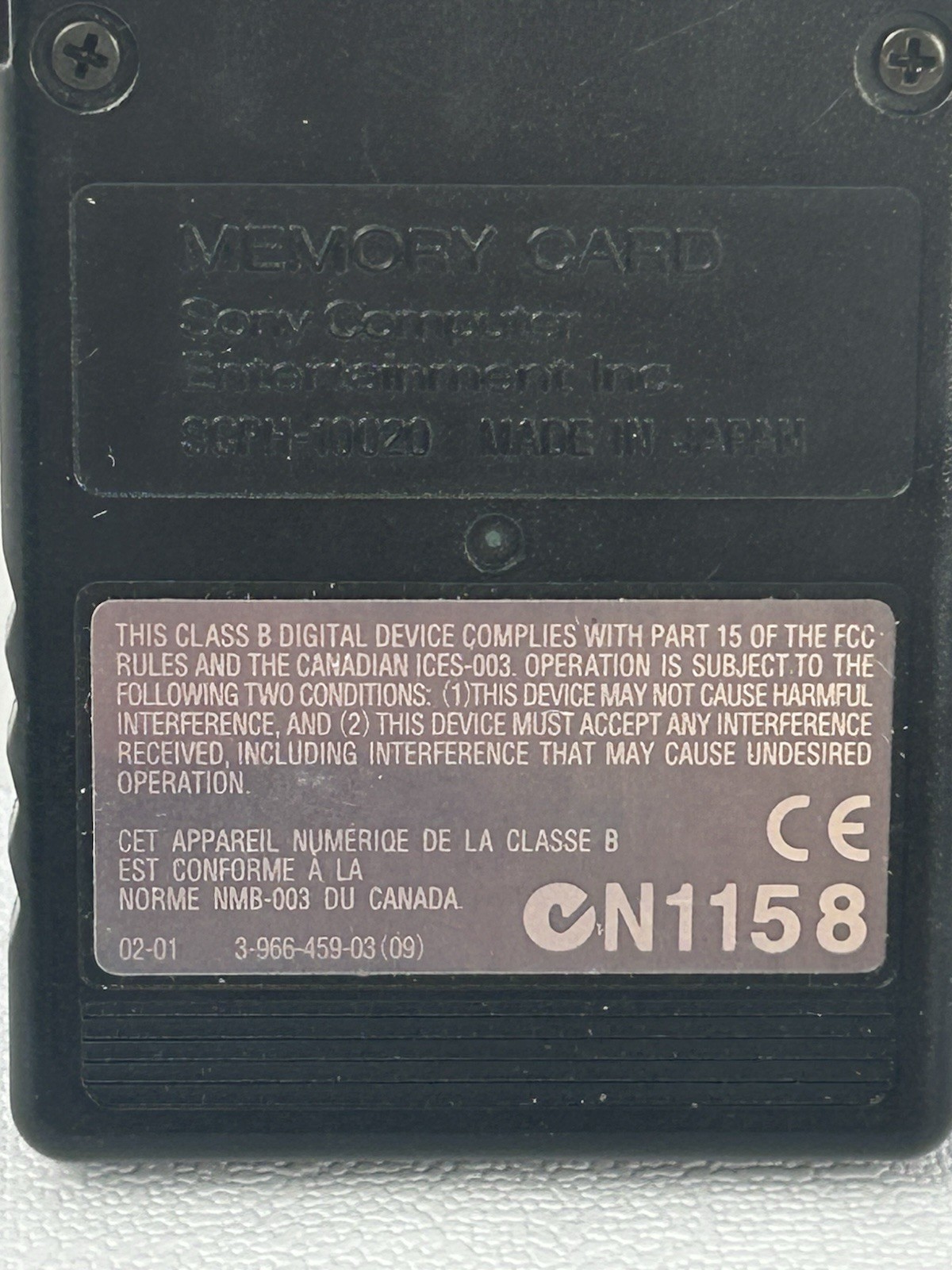 Sony PlayStation 2 PS2 8MB MagicGate Memory Card OEM Official Black Untested