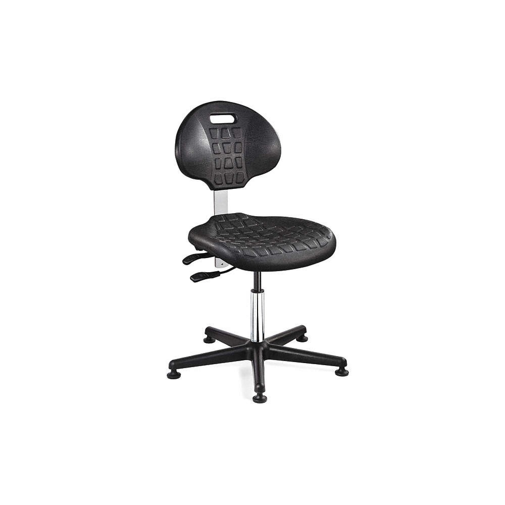 BEVCO 7000C1-BLK Cleanroom Task Chair,Polyurethane,Black 36R224