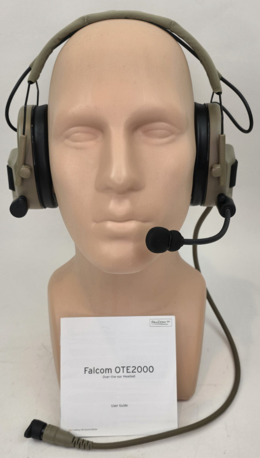 FalCom OTE2000 Over The Ear Headset Tan New In Box