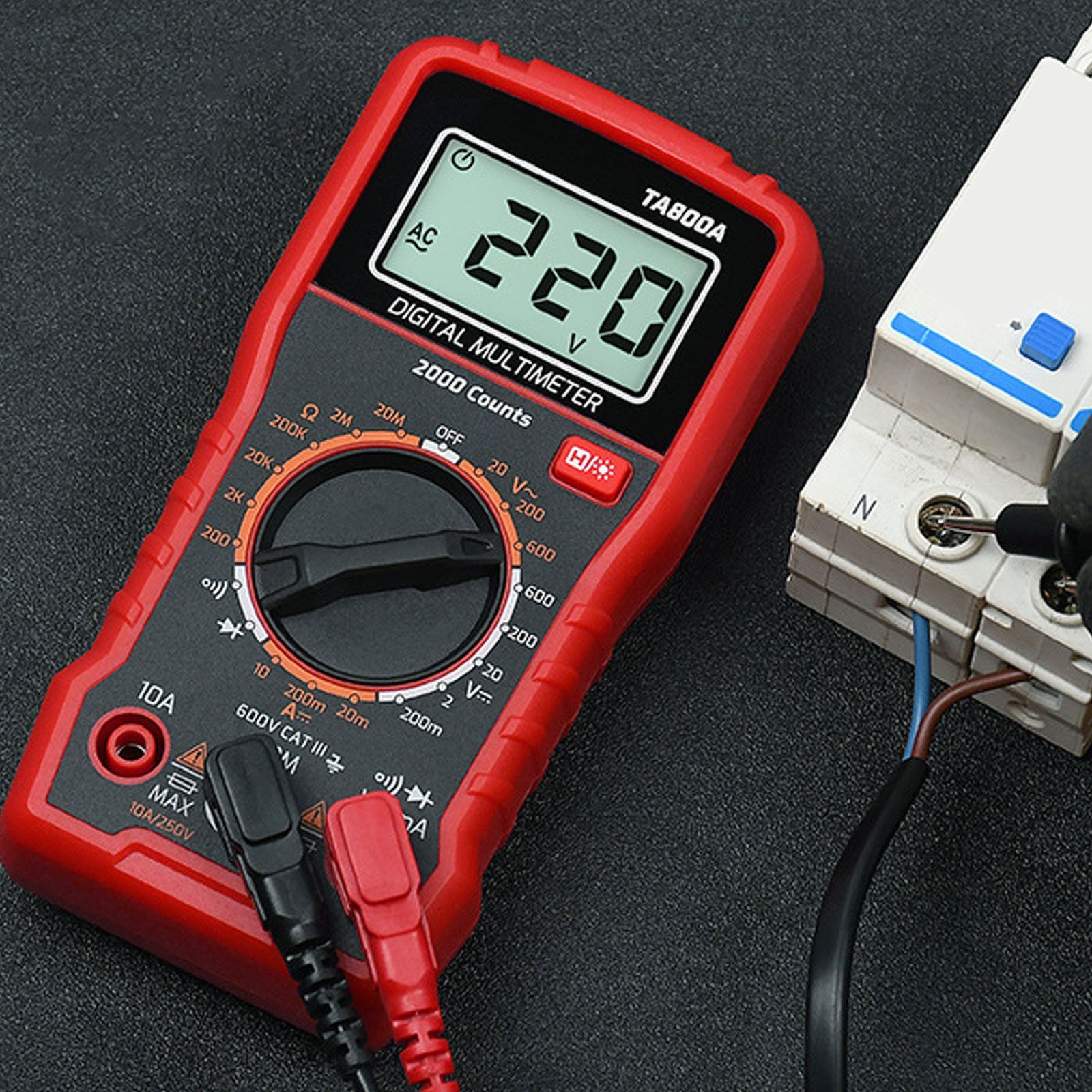 TA800A Digital Multimeter with True for rms and NCV Detection for Professional