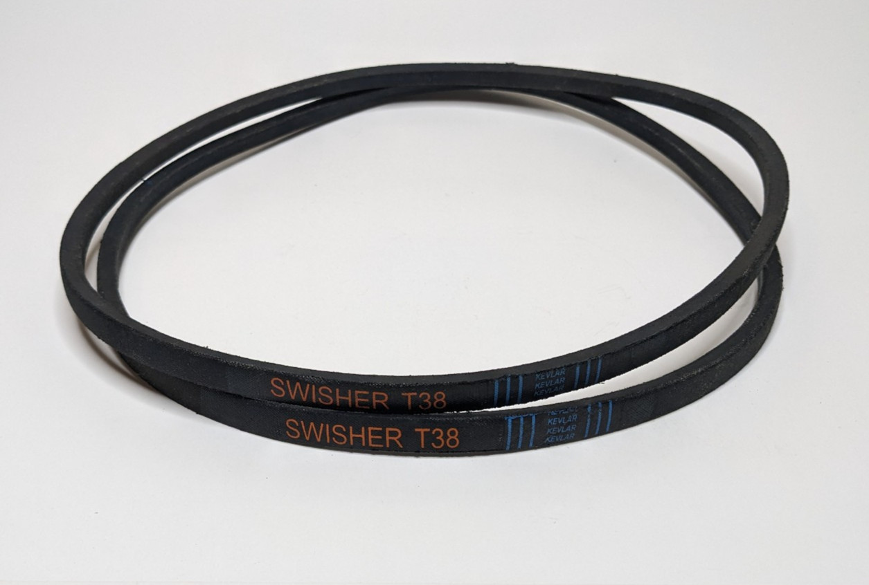 2X Swisher T38 1/2" x 38" Lawn Mower V-Belt Made With Kevlar