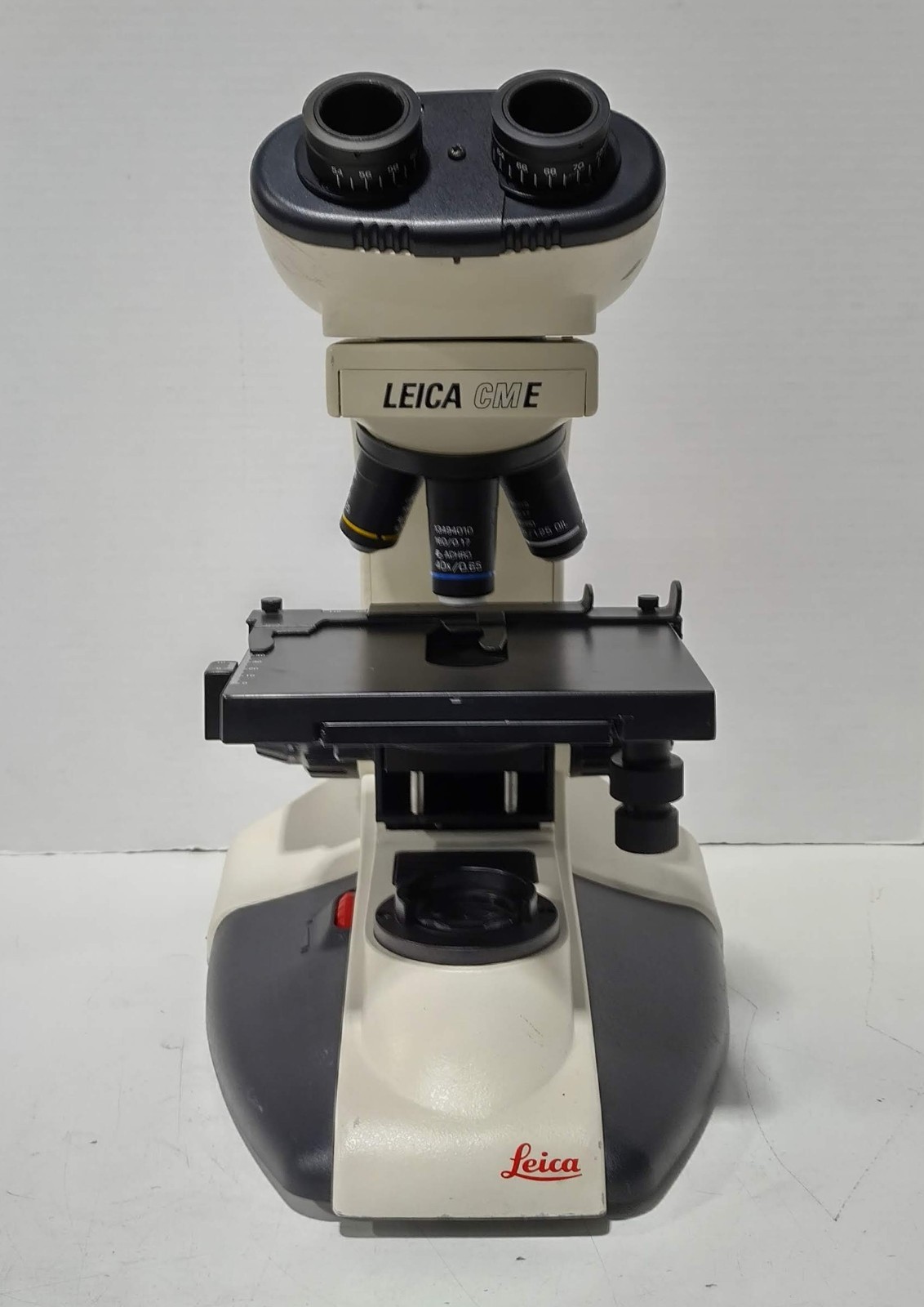 Leica CME Binocular Compound Microscope with 4 Objectives No Eyepieces/Condenser
