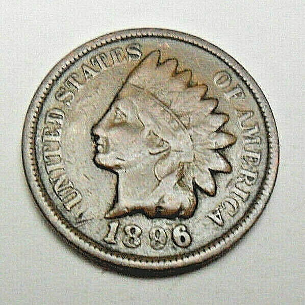 1896 P Indian Head Cent Penny  AVE CIRCULATED  **FREE SHIPPING**