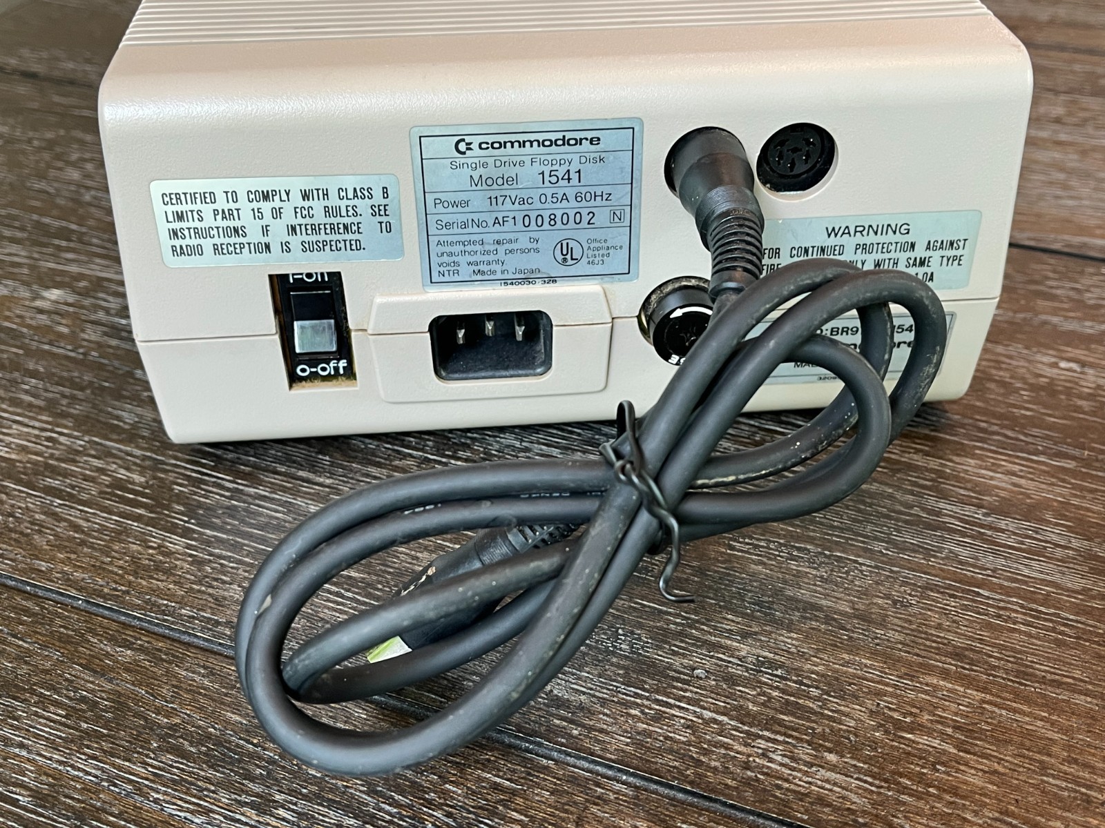Vtg Commodore 64 Personal Computer DISK DRIVE 1541 & Users Guide UNTESTED AS IS