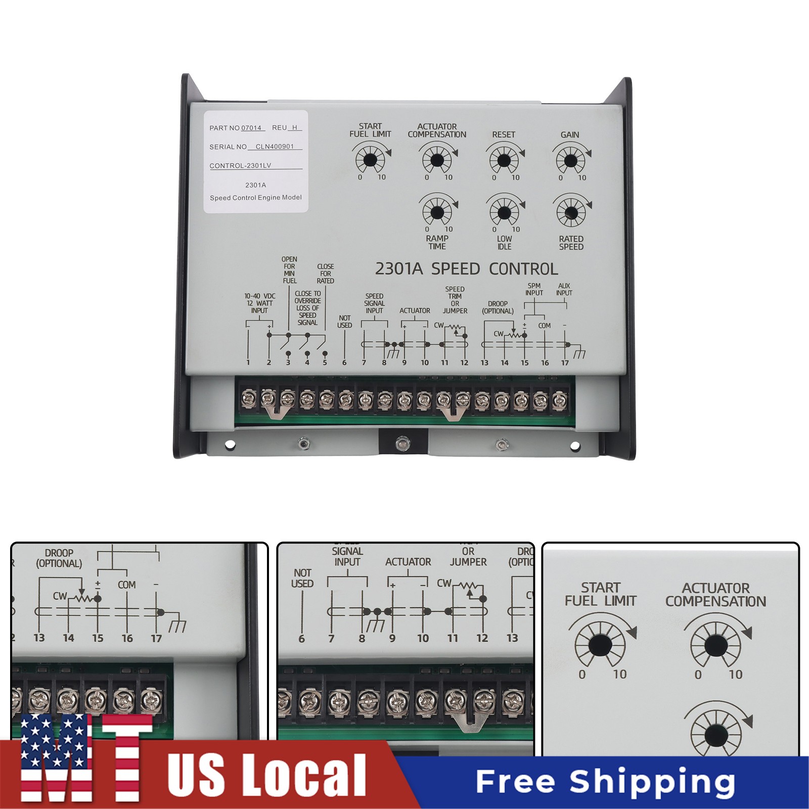 Speed Controller 9907-014 2301A Type Replacement for Engines