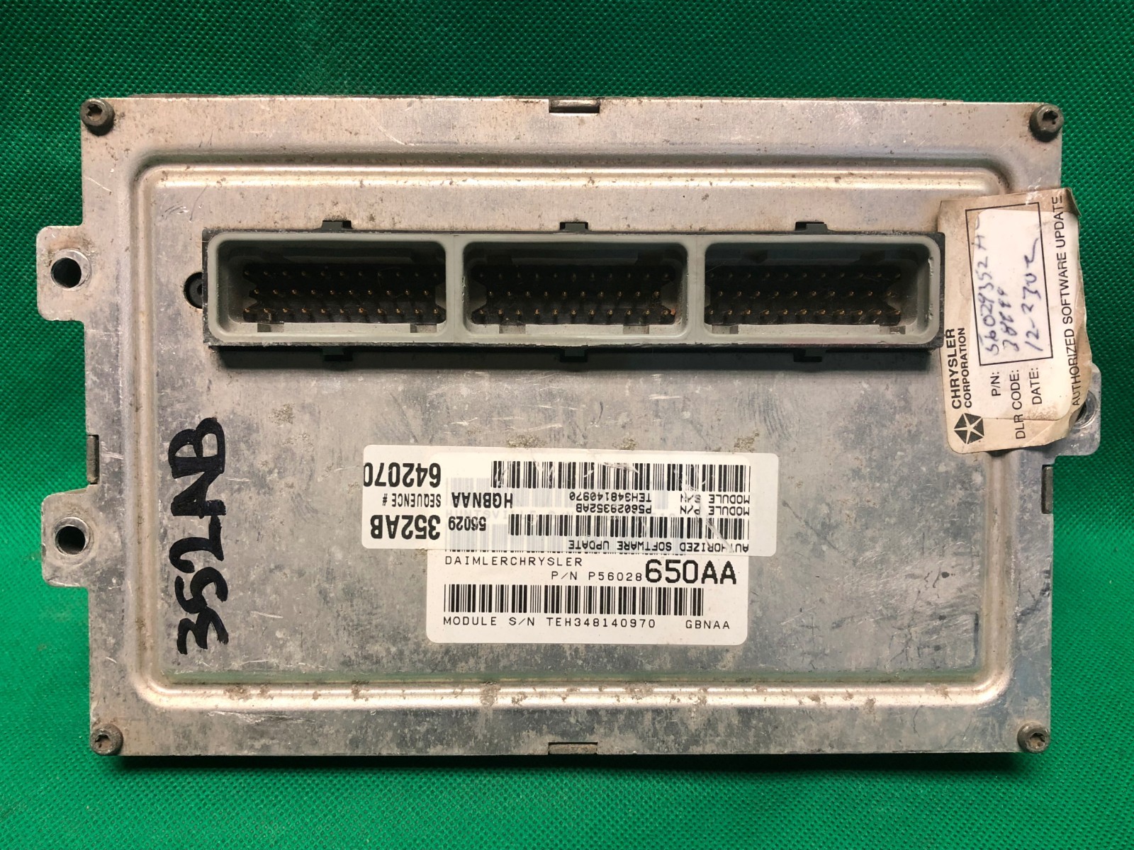 REFLASHED VIN NO SECURITY 02 DODGE DAKOTA 4.7L V8 ECM ECU MODULE PCM 56029352AB