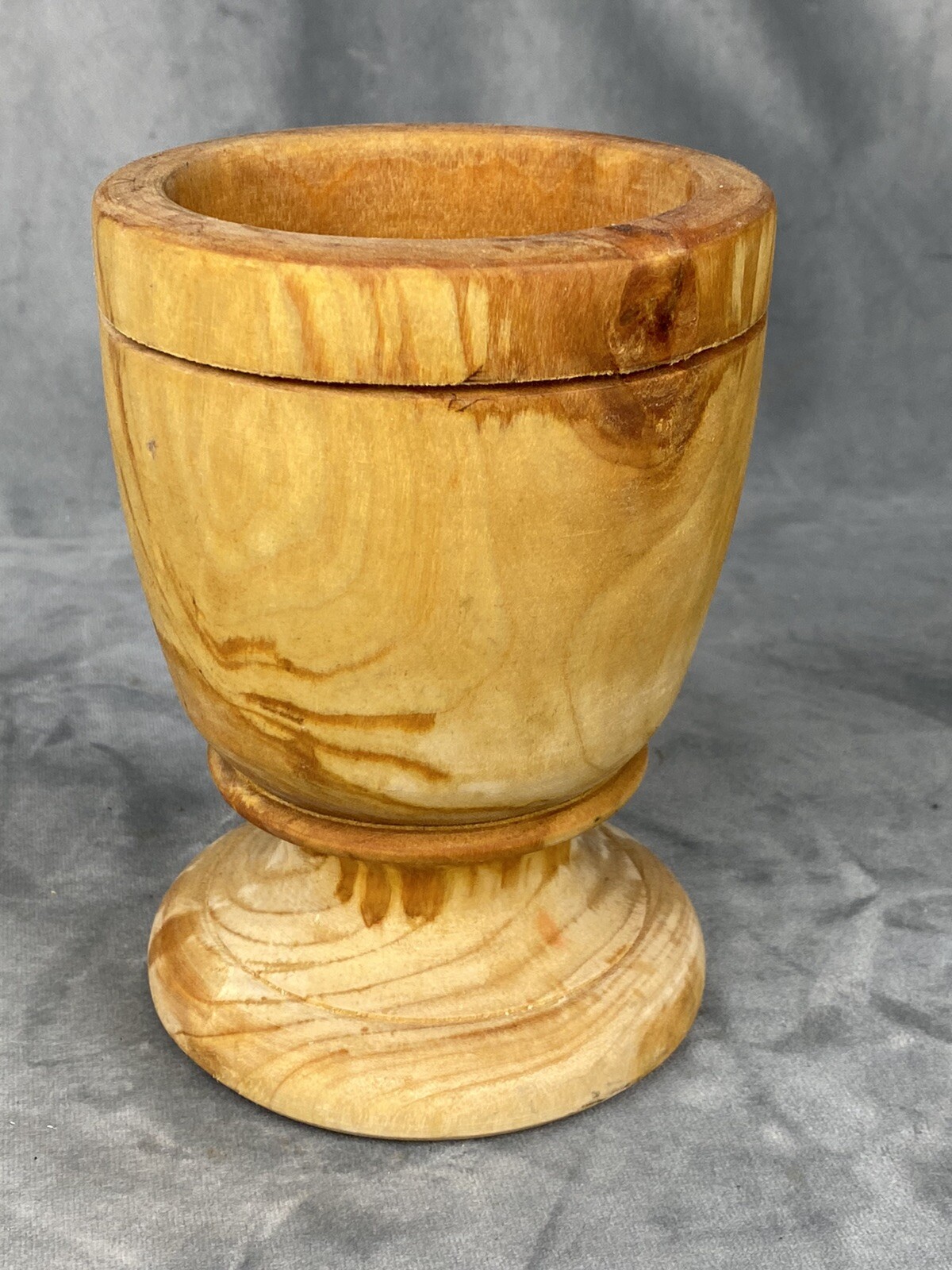 Vintage Wood Mortar ~ Pharmacy, Druggist, Carpentry Project, Artist Signed