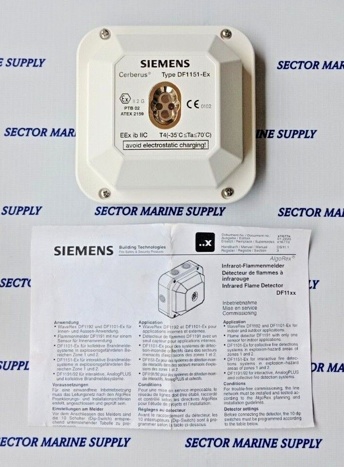 SIEMENS DF1151-Ex Infrared Flame Detector