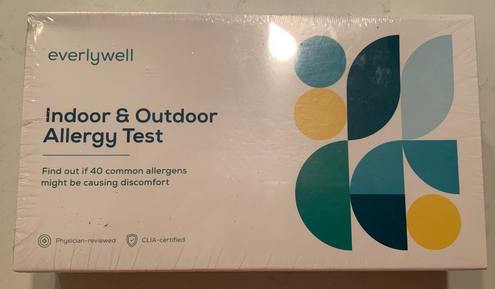 Everlywell Indoor and Outdoor Allergy Test 40 Allergens Sealed Exp 9/30/2026