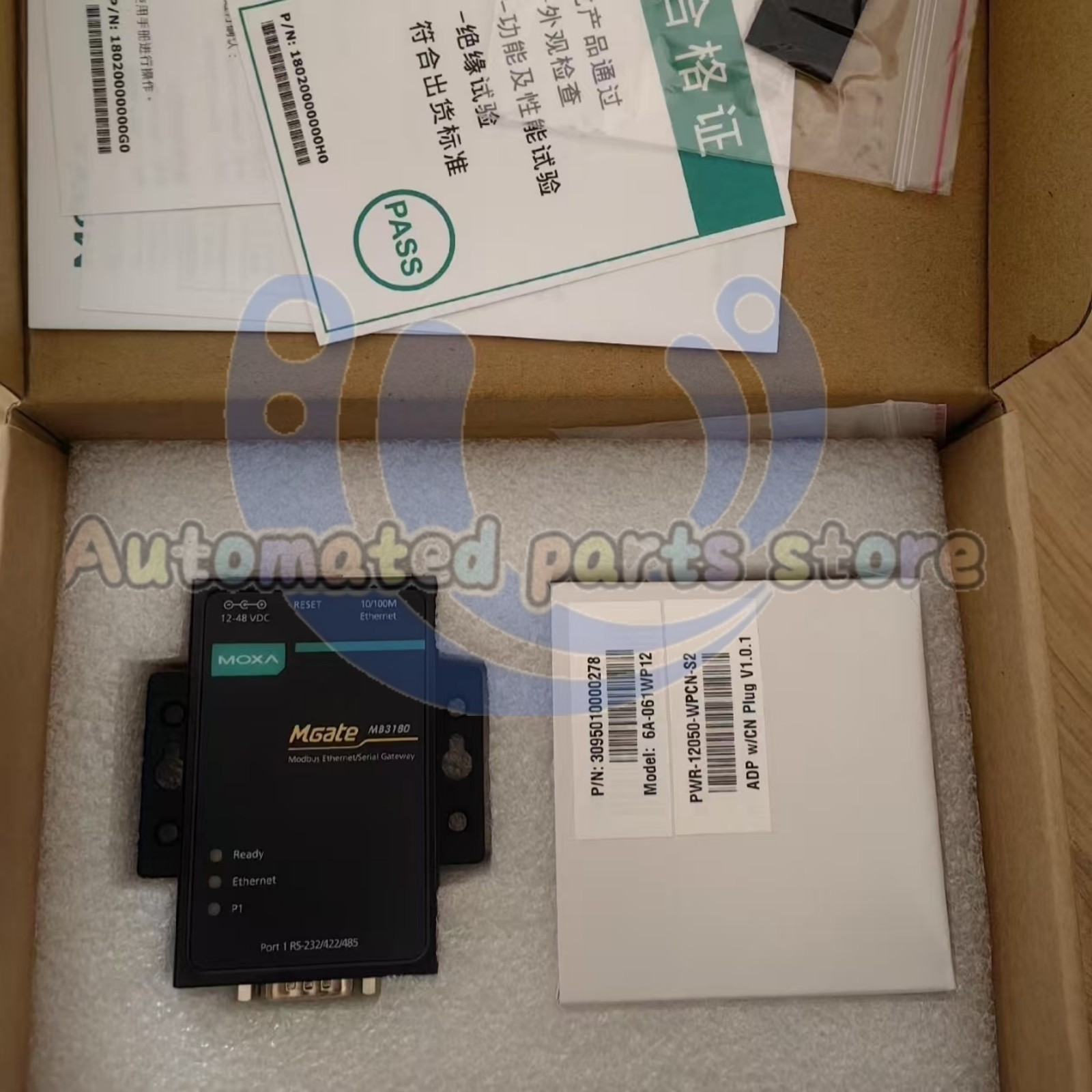 1PCS MOXA MGate MB3180 Terminal Server New in Box