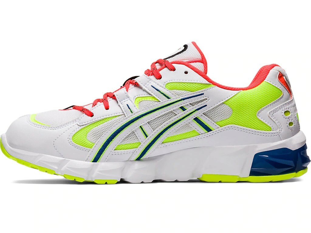 ASICS GEL-KAYANO 5 KZN MEN'S RUNNING SHOES 1021A380-100 WHITE FLASH YELLOW