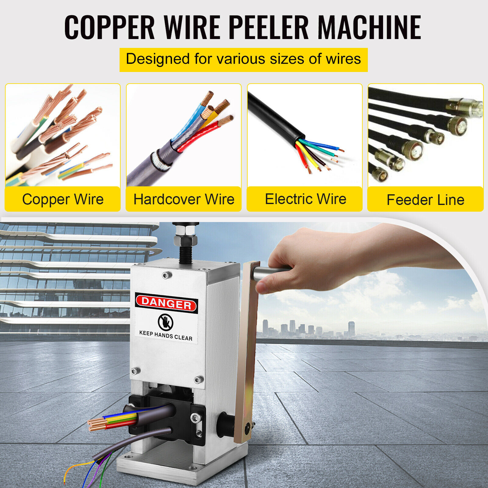 Small Household Wire Stripper Waste Copper Wire Waste Cable Puller 1.5mm-25mm