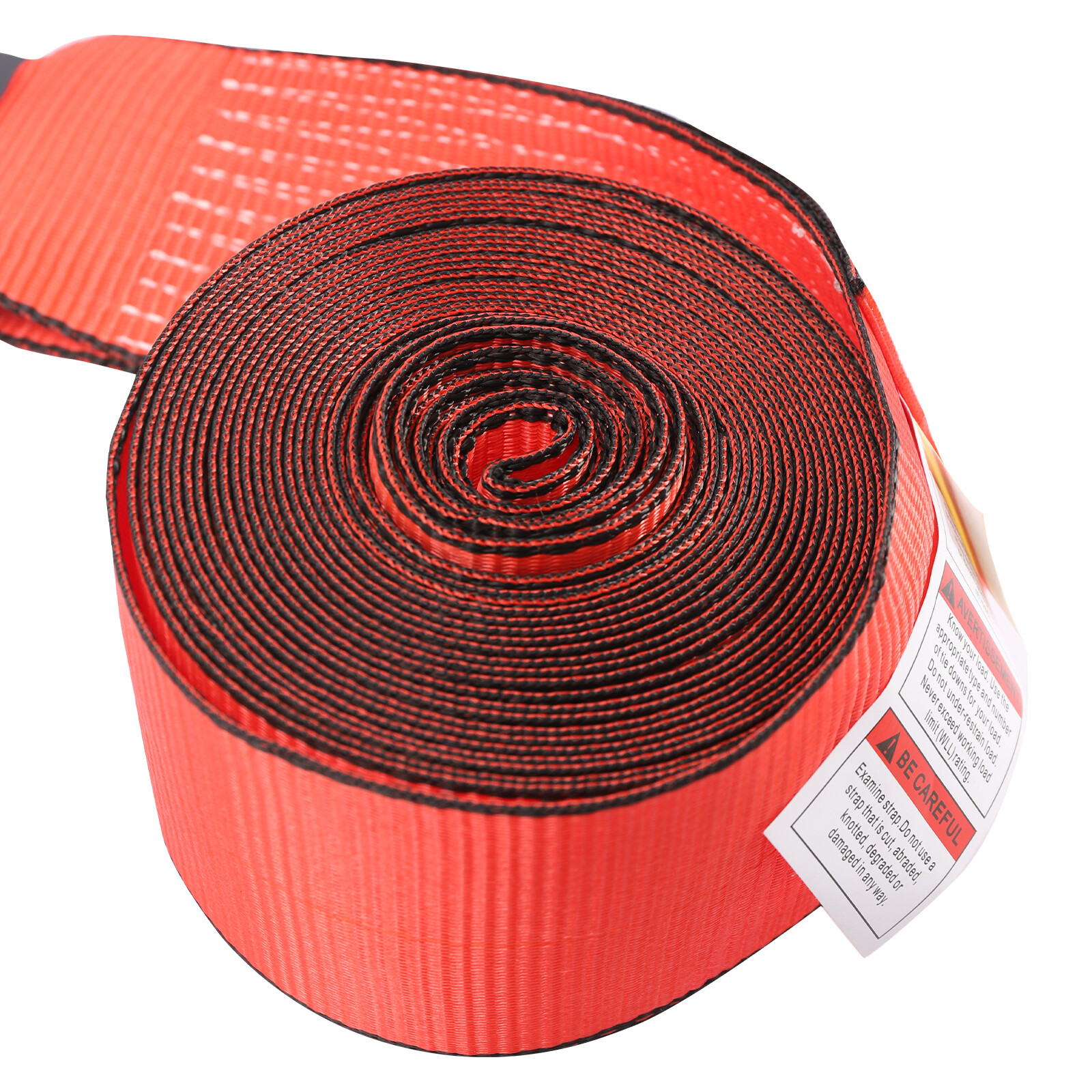 10 Pack 4"x30' Winch Straps w/ Flat Hook Flatbed Truck Trailer Tie Down Strap