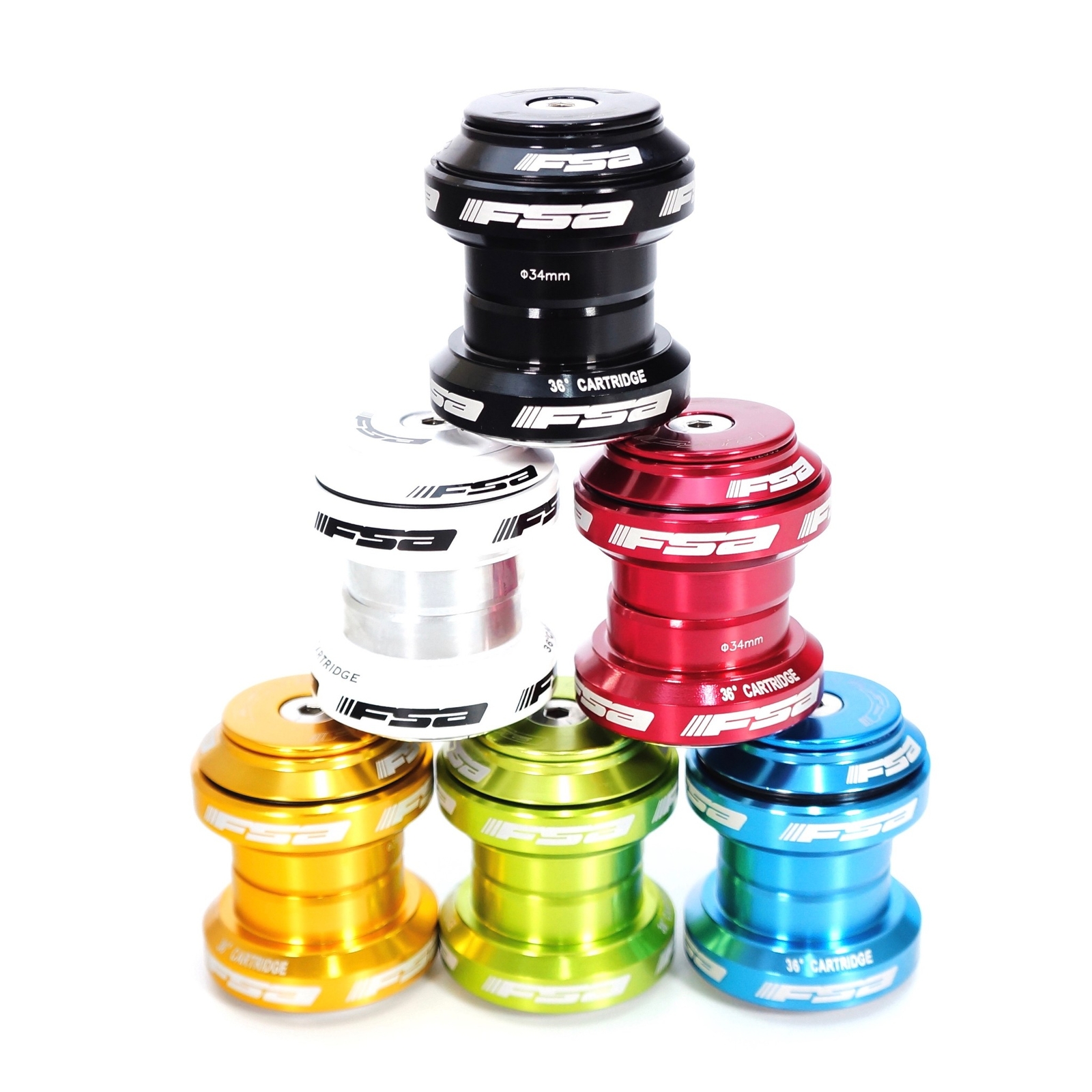 FSA Orbit MX 6 Colors Threadless Bike BIcycle  Headset 1-1/8" 34mm w/ Top Cap