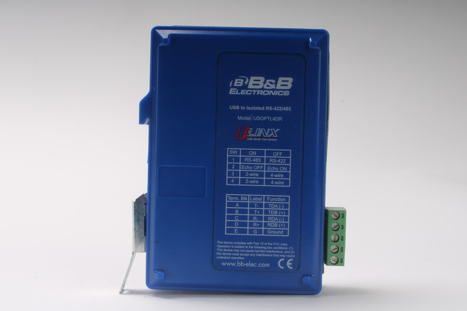B&B Electronics USOPTL4DR Interface Module