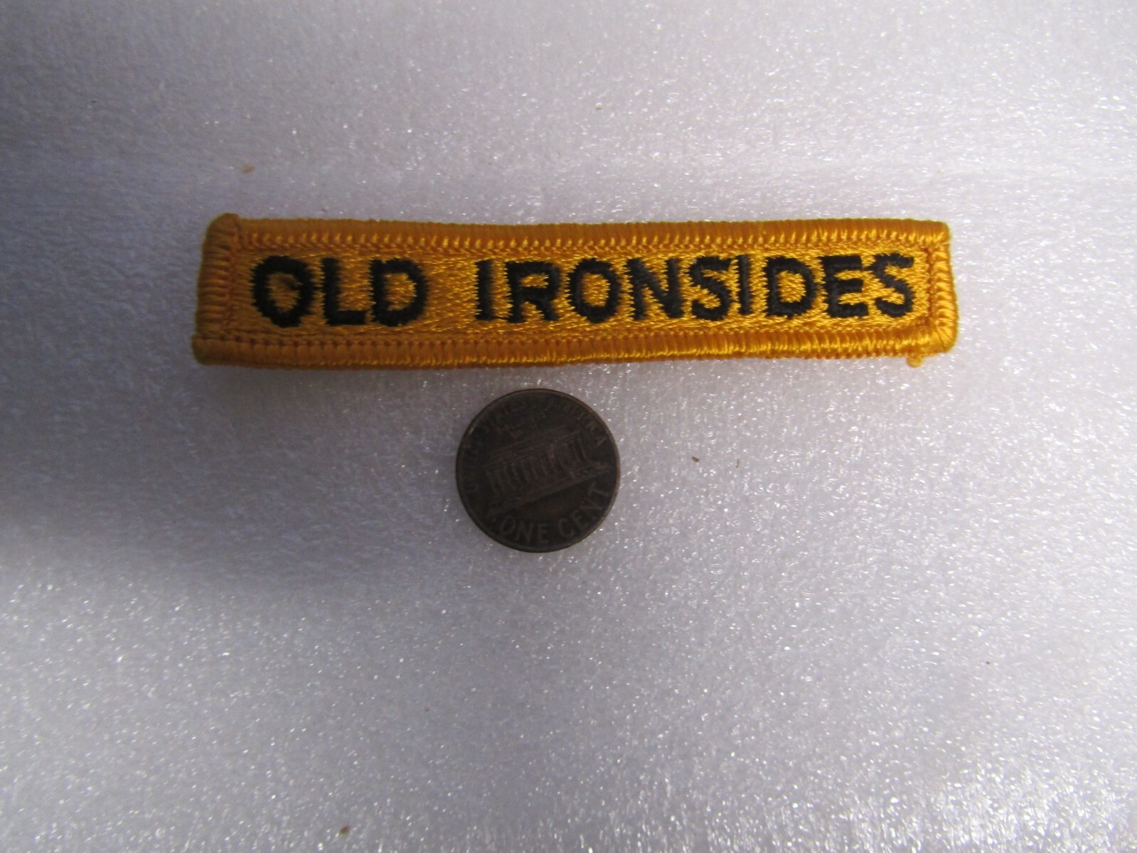 PATCH MILITARY OLDER WW2 ERA SHOULDER TAB SEW ON OLD IRONSIDES