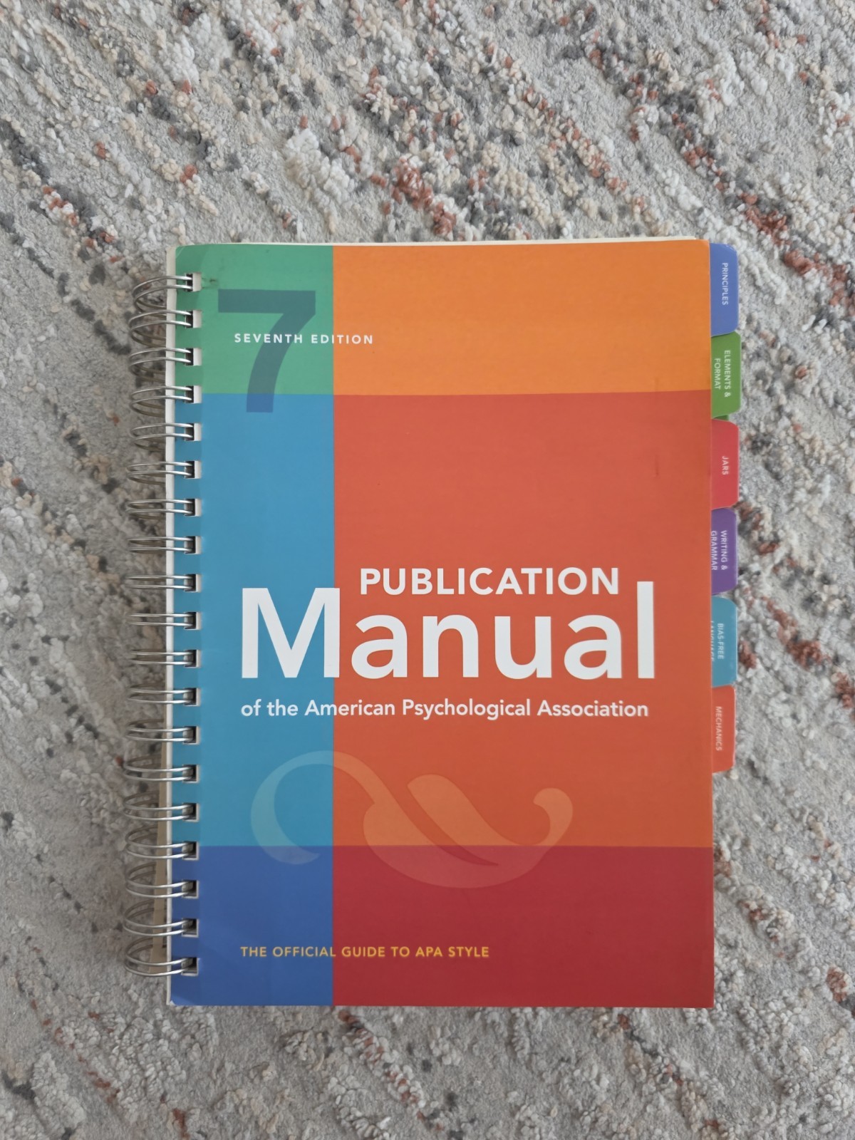 Publication Manual (OFFICIAL) 7th Edition of the American Psychological...