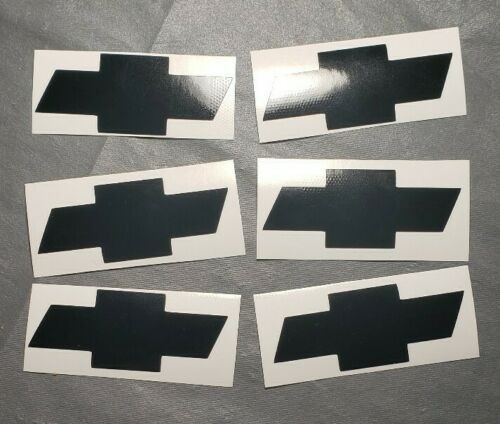 (6) 3.0" Chevy Wheel Rim Center Caps Decal Stickers For Chevrolet Truck x 1.2”
