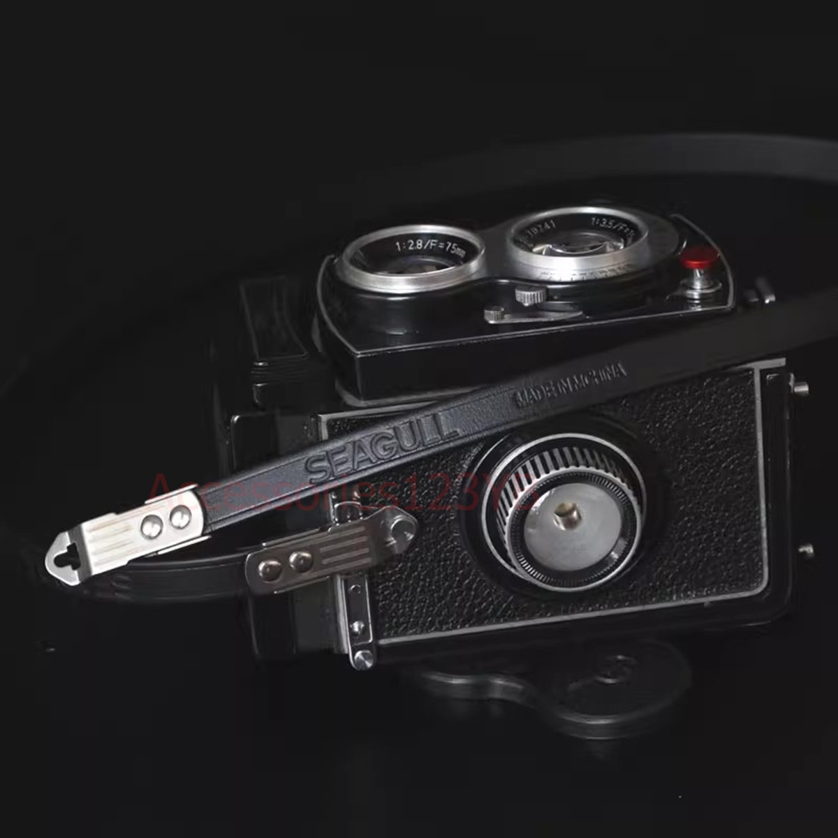 Cowhide Shoulder Strap Suitable for Seagull Double Reflex Camera Strap Type 4