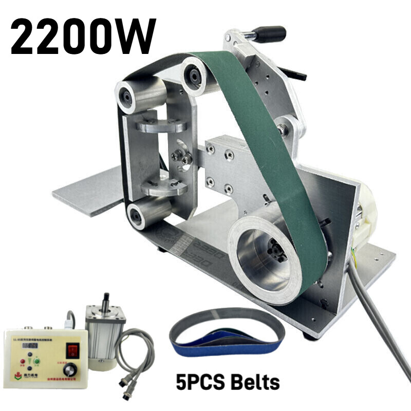 2200W 915x50mm Brushless Belt Machine Polishing Grinding Belt Sander 110V/220V
