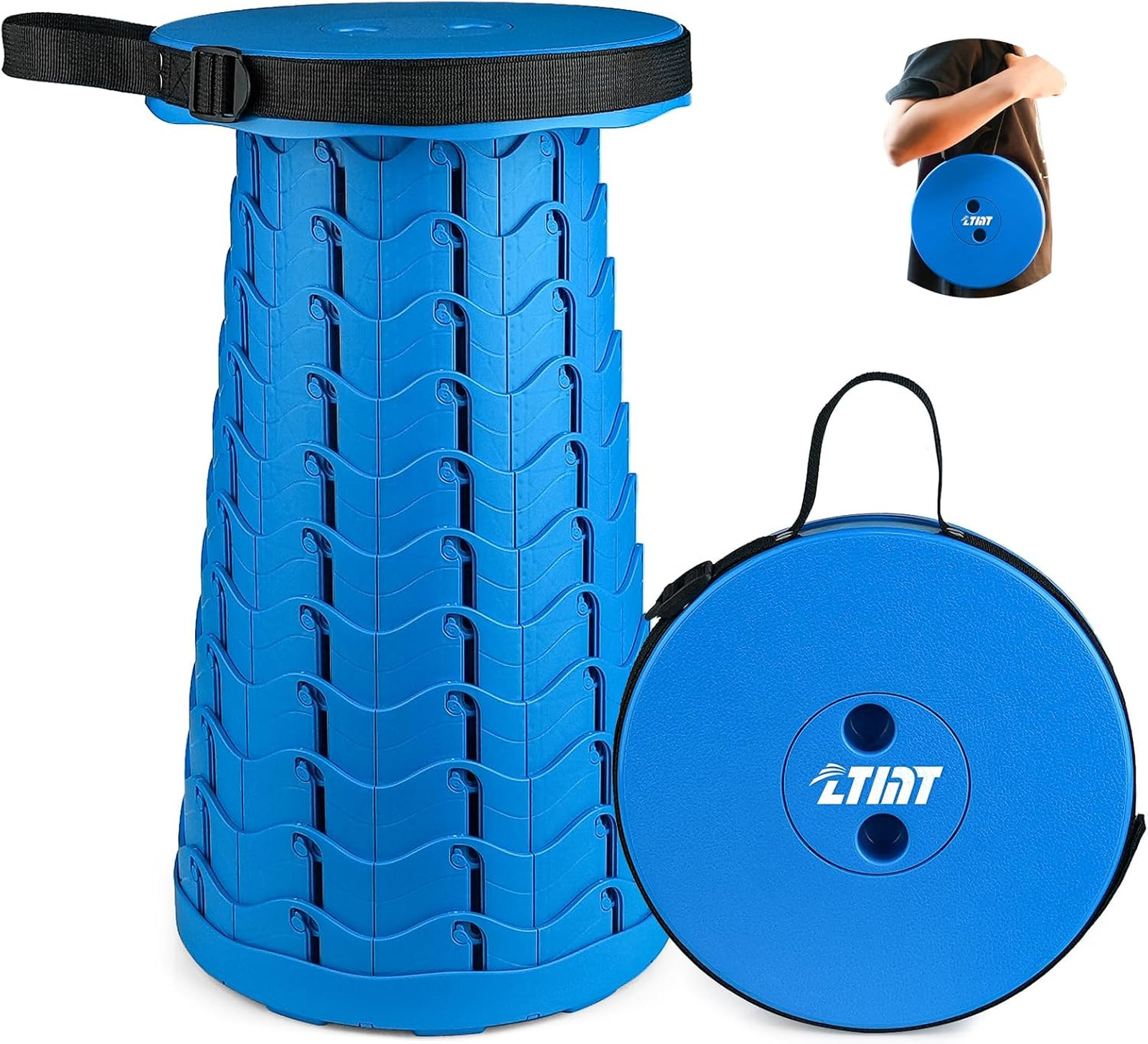 Portable Collapsible Camping Stool for Adults Heavy Duty Lightweight with