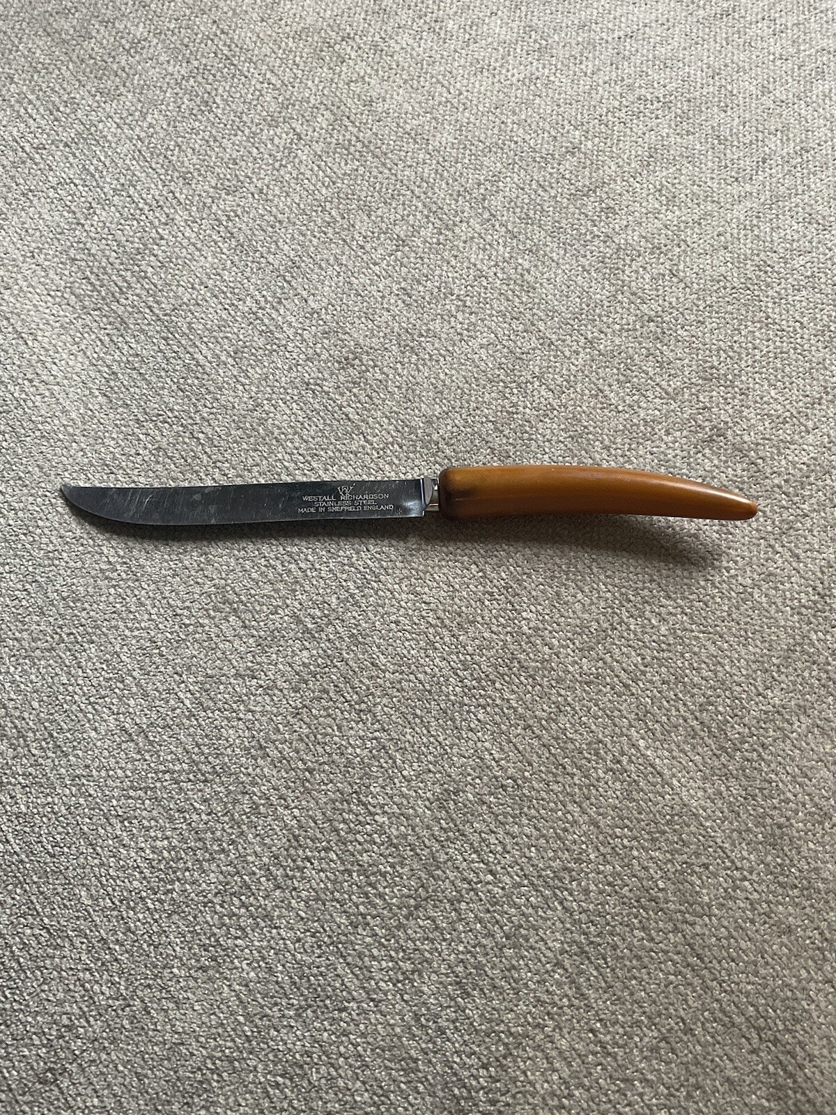 Westall Richardson Stainless Knife Bakelite Handle Sheffield England