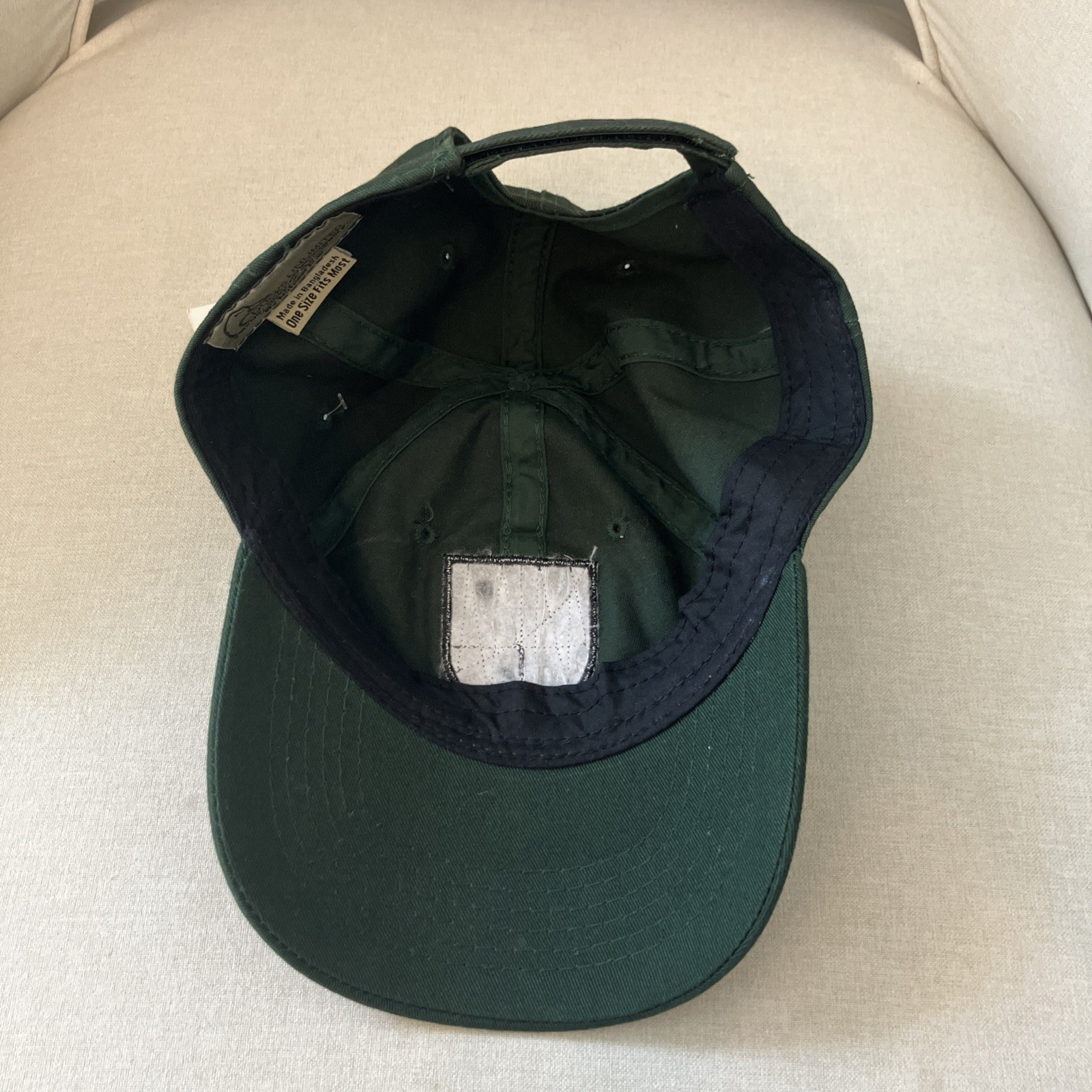 DUCKS UNLIMITED Hunter Green Adjustable Outdoor Fishing Cap Hat w/Tag new
