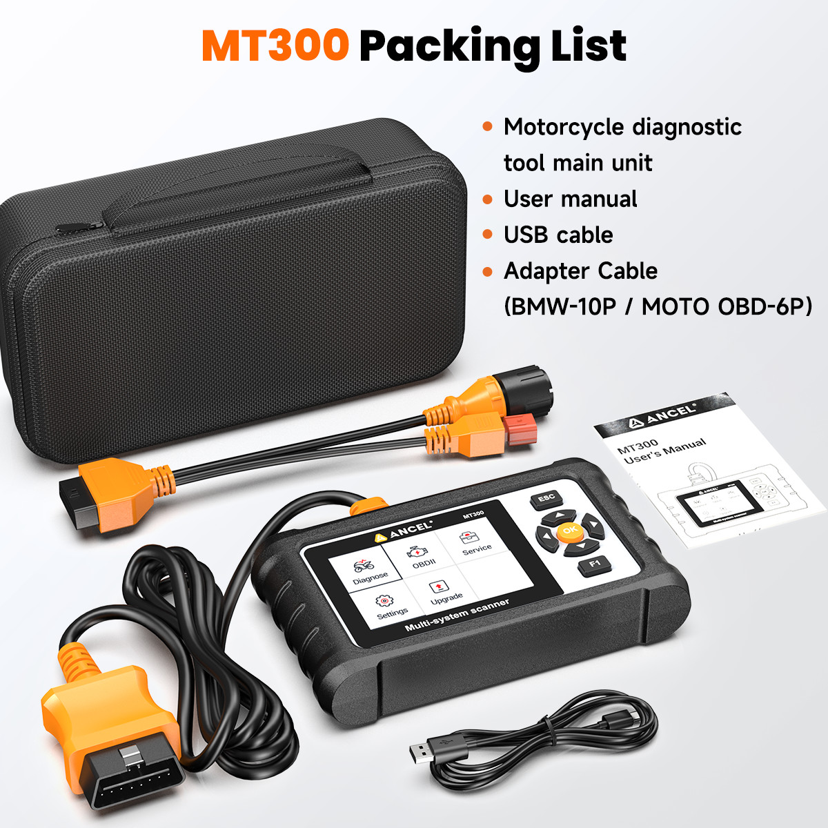Motorcycle Scanner Full System Diagnostic Tool OBD2 Scanner for BMW Code Reader