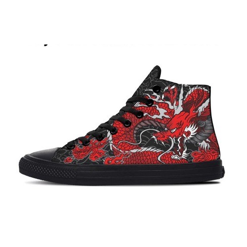 Raad Shop Unisex Red Japanese Dragon size 11