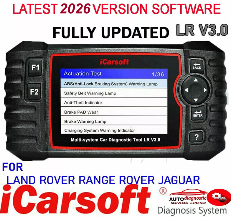 Range Rover L322 Diagnostic Scan Tool & Reset Fault Code Reader iCarsoft LR V3.0