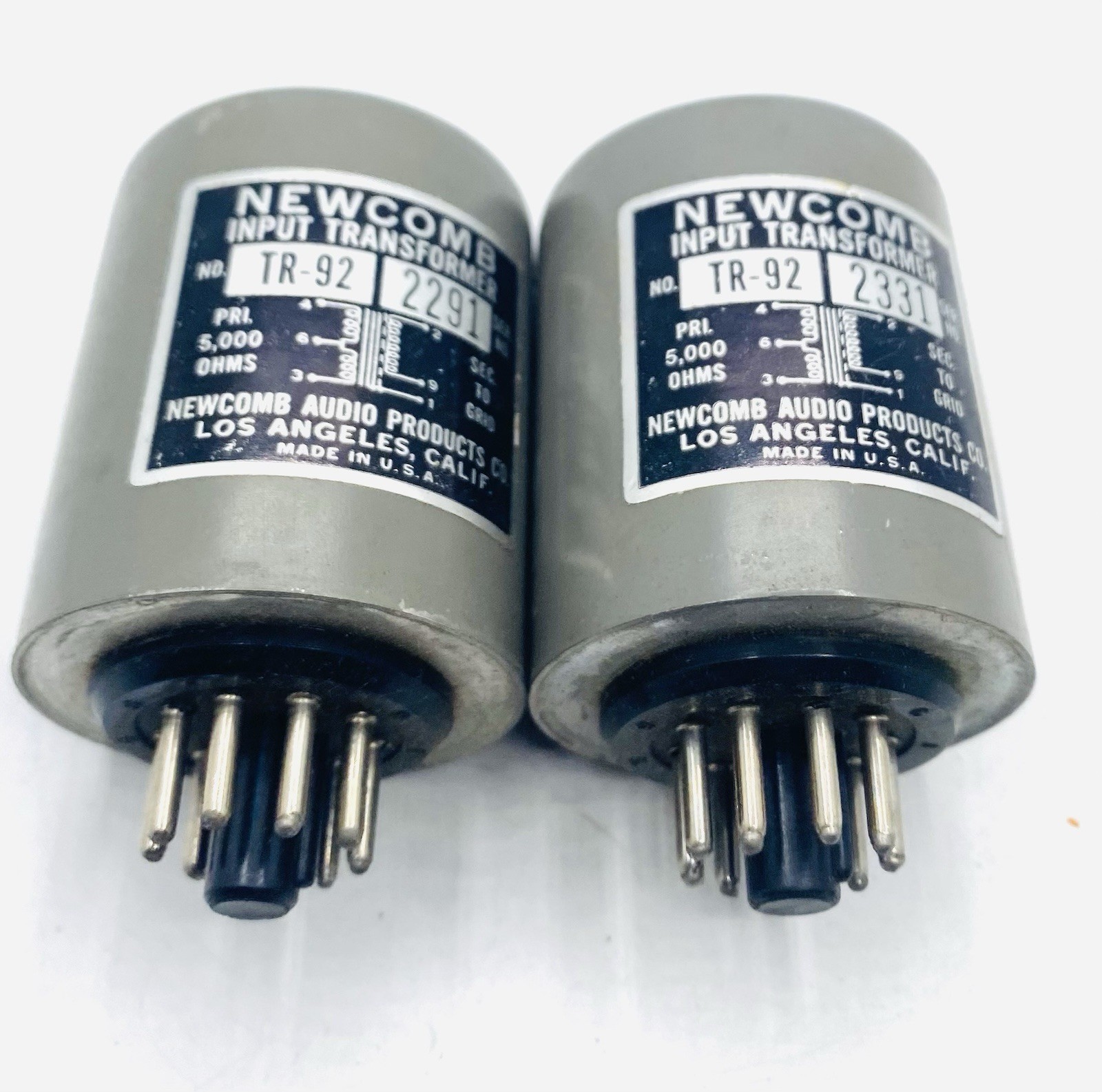 VGT Newcomb TR-92 Audio Mic/Line/Phono/MC  Input Transformer, Plug-In Type X1