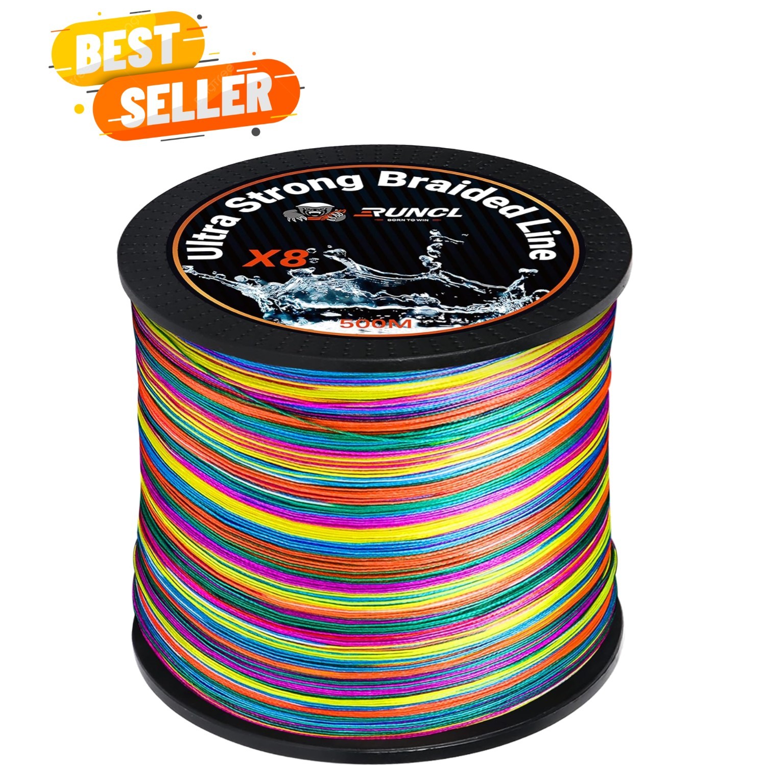 8 Strands Braided Fishing Line - High Visibility Colored Braid Line, Super St...