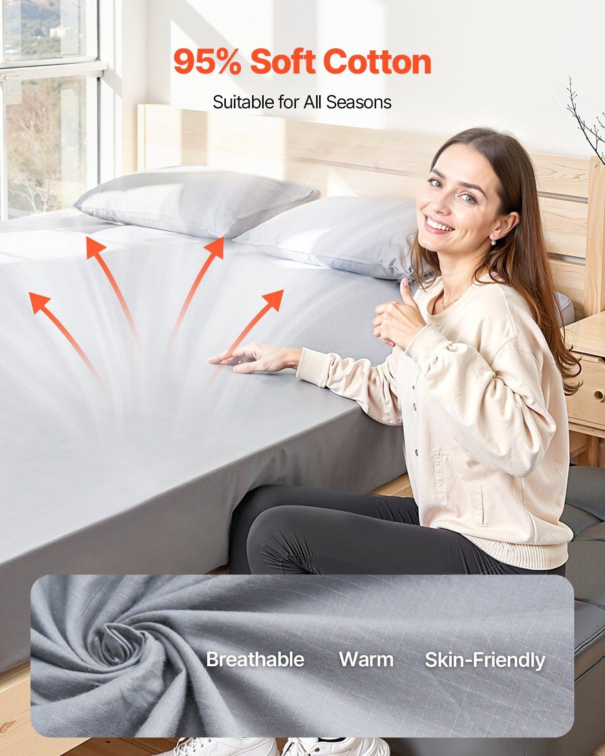 Safe Grounding Sheet with Resistor King 95% Cotton 5% Silver 78x80in