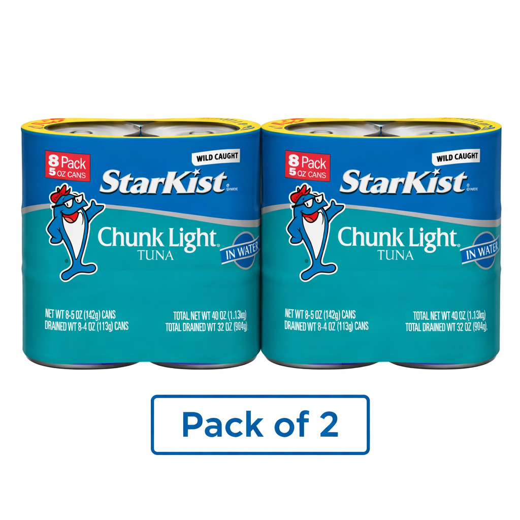 StarKist chunk light tuna in water, 5 oz, 8 Cans FREE SHIPPING. Pack of 2