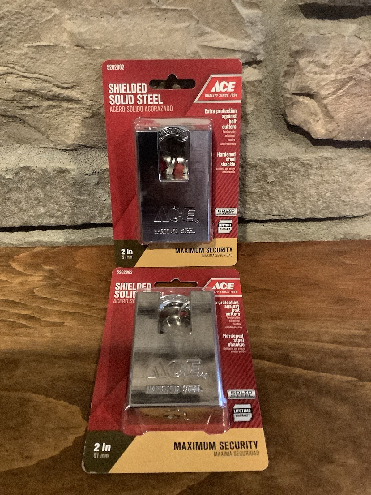 ACE Padlock Hardened Steel 2 Inch Padlock Lot Of Two Brand New