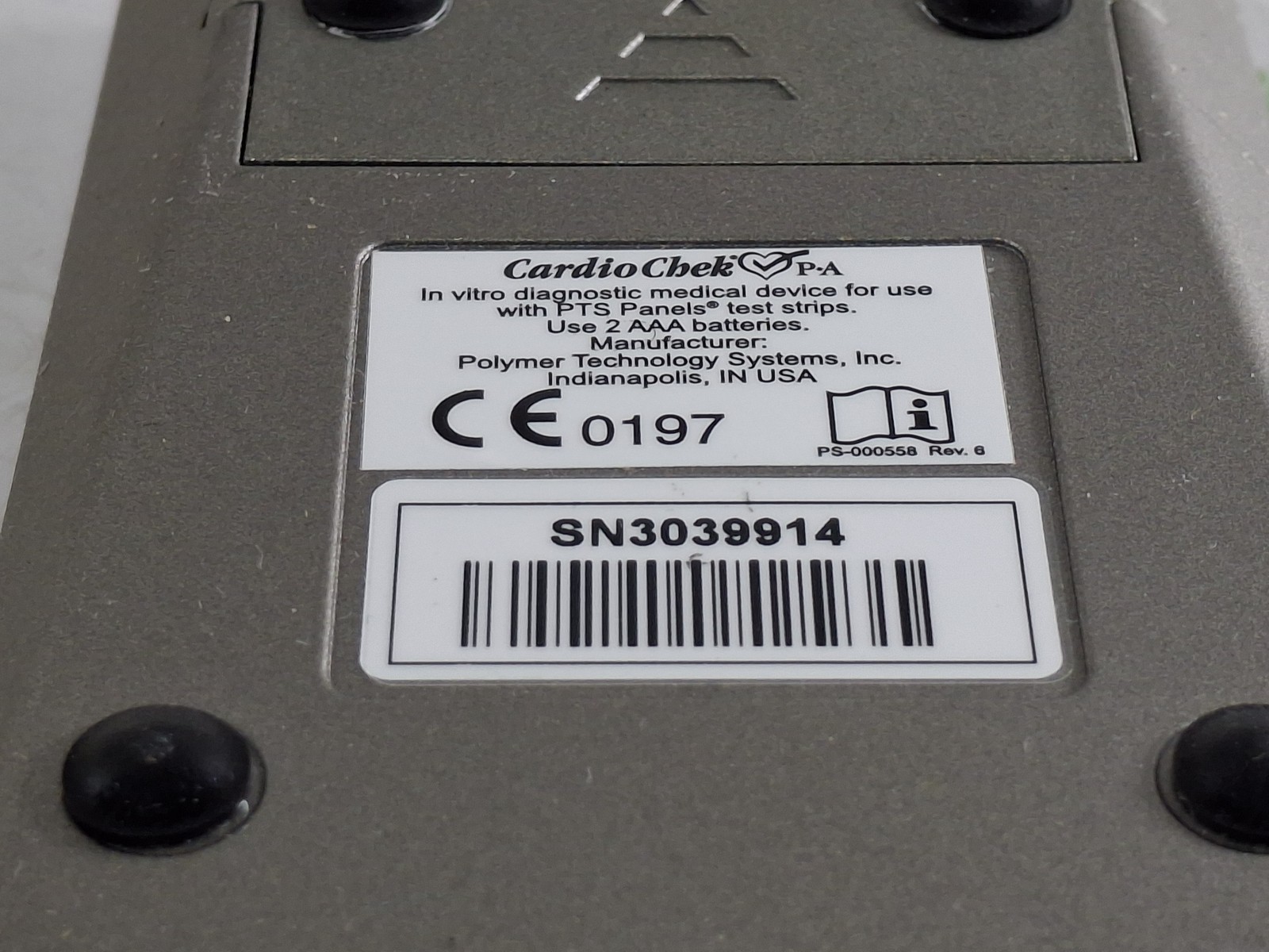Polymer Technology Systems, Inc. CardioChek PA Analyzer