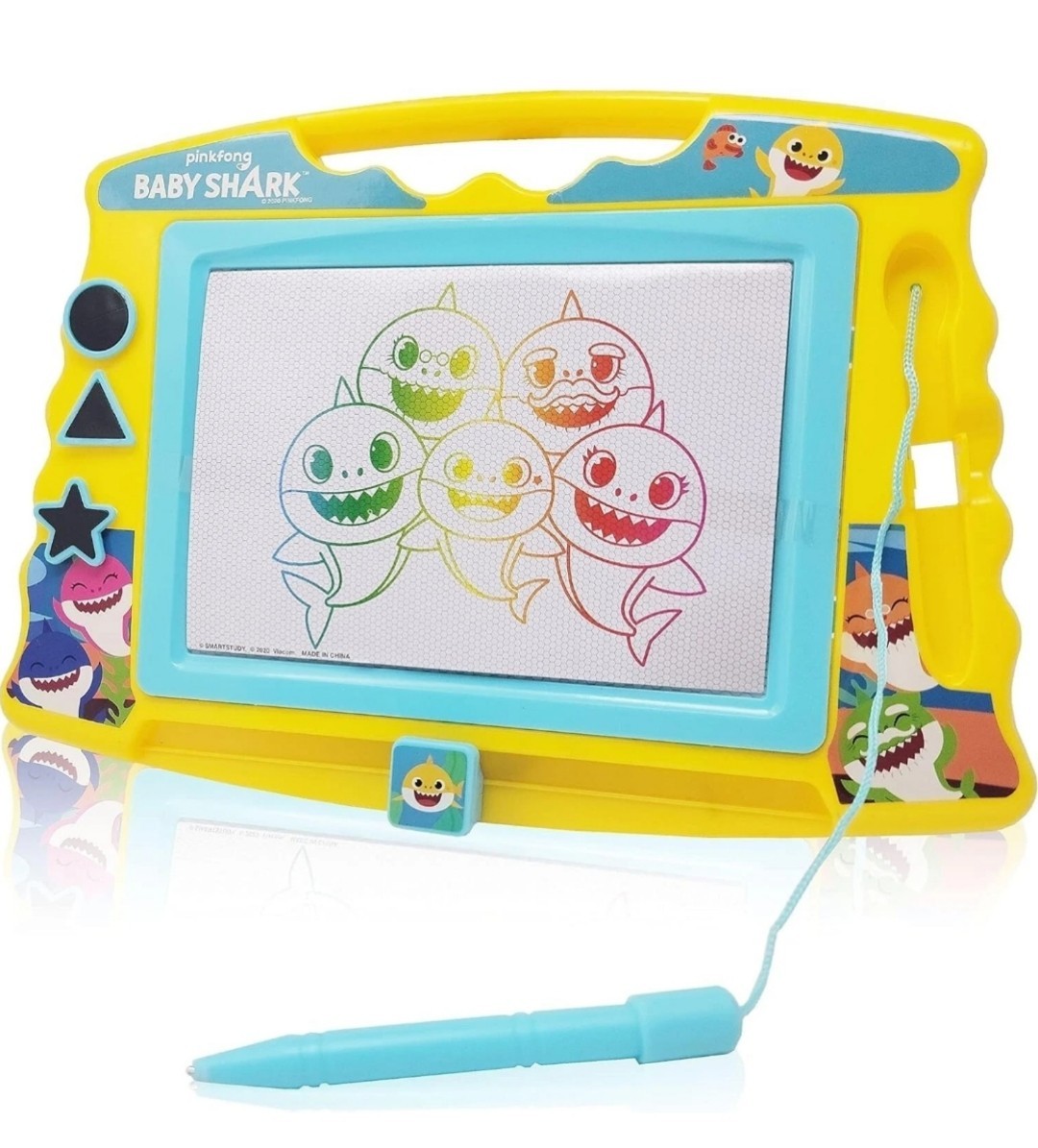 NICKELODEON Pink Fong BABY SHARK Magnetic drawing board set (NEW)