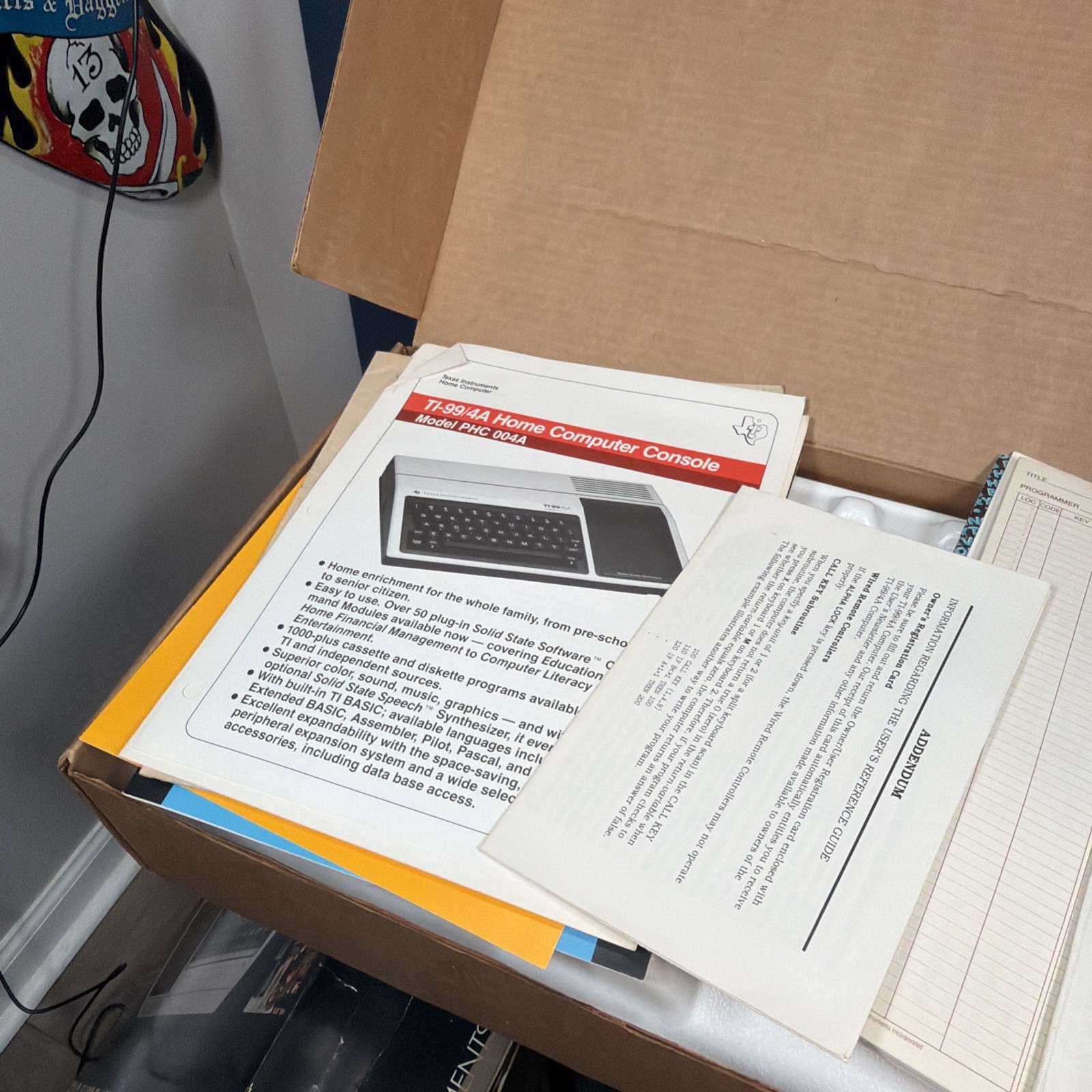 Vintage Texas Instruments TI 99/4A Home Computer System In Box Never Used