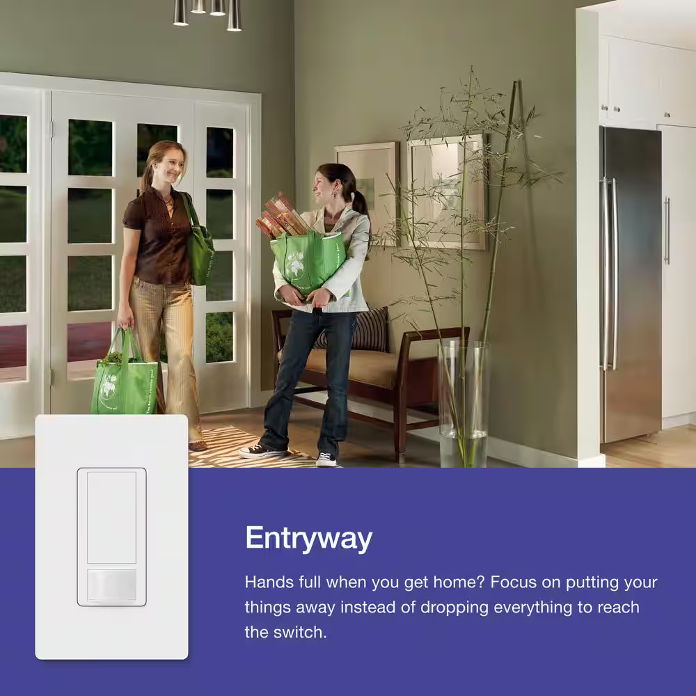 Maestro Motion Sensor Switch, 2 Amp/Single-Pole, White (MS-OPS2-WH-2) (2-Pack)