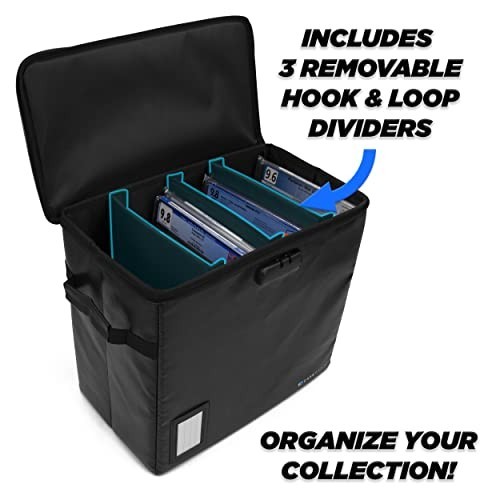 Graded Comic Book Storage Bin Fits 30 Slabs Fire Resistant Lockable Dividers