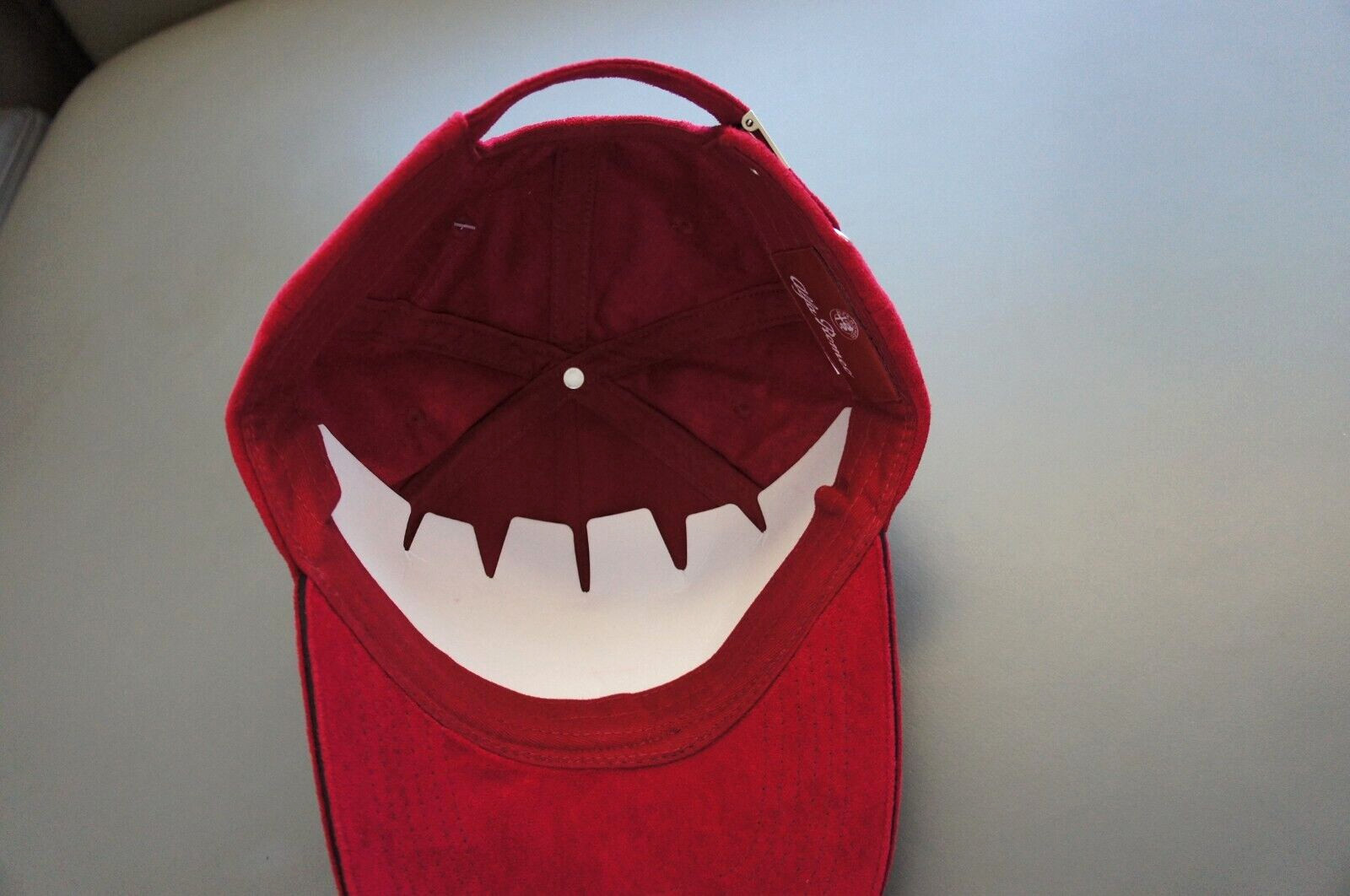 NWT Genuine Alfa Romeo Alcantara Embroidery Baseball Adjustable Snapback Cap Hat