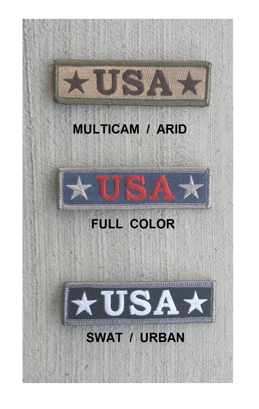 Morale Patch Special Ops Gear - USA Tab - Nylon - 3.5" x 1" - SWAT
