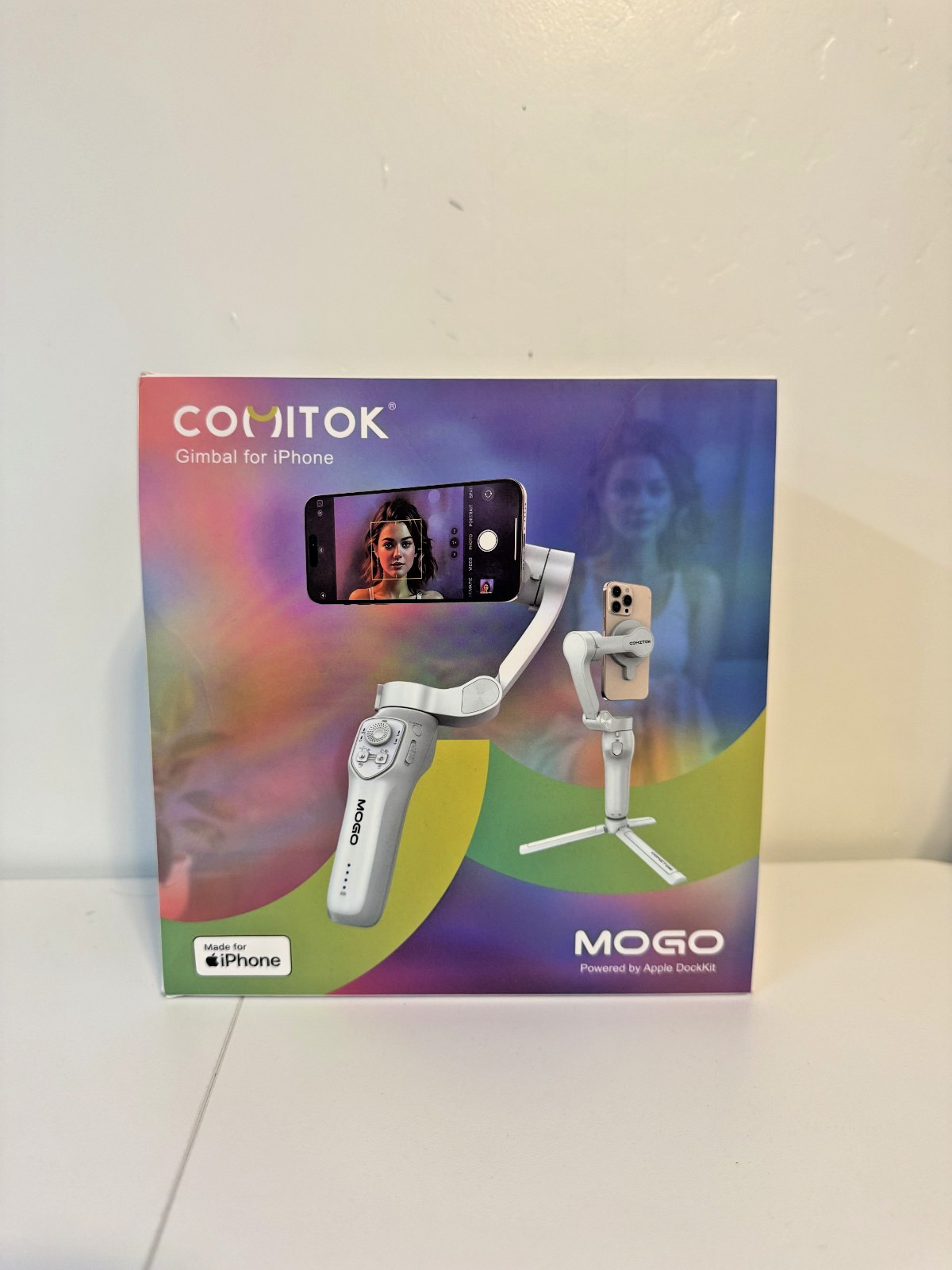 COMITOK MOGO Gimbal Stabilizer for iPhone Smartphone 360° Rotation