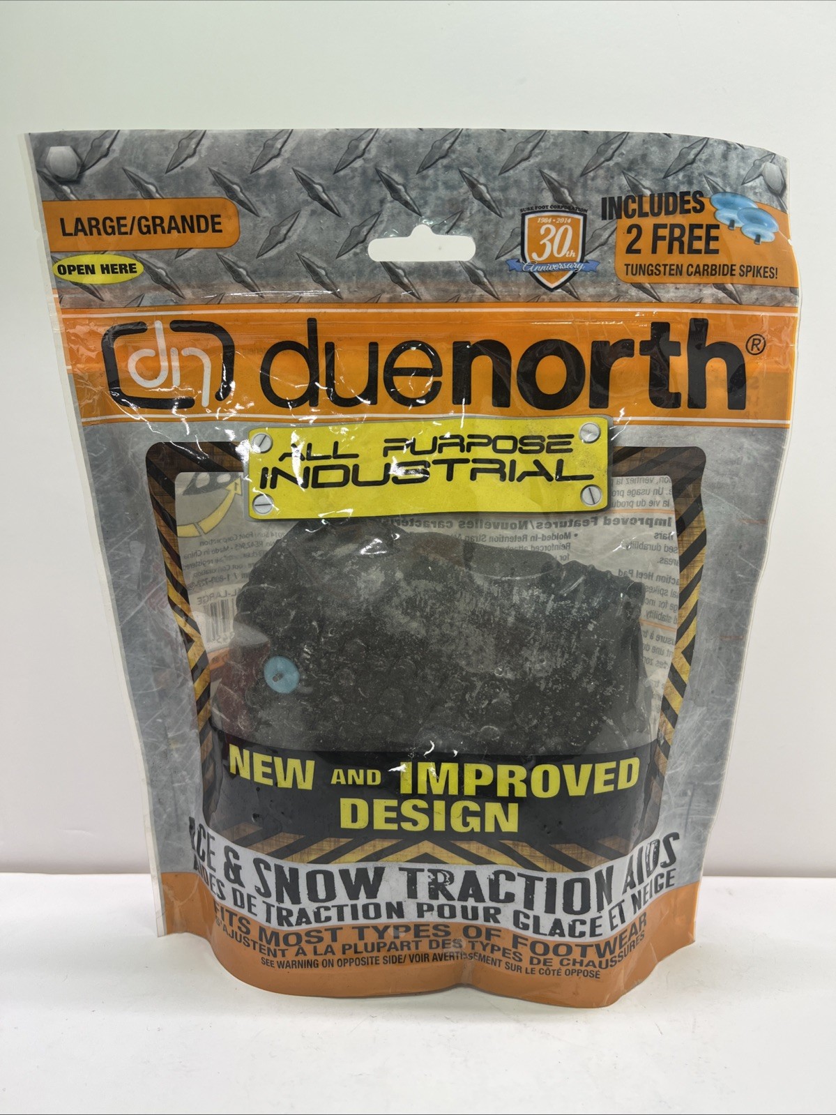Due North All Purpose Ice Snow Traction Aid Large 11.5-13 Women / 10.5-13 Men US