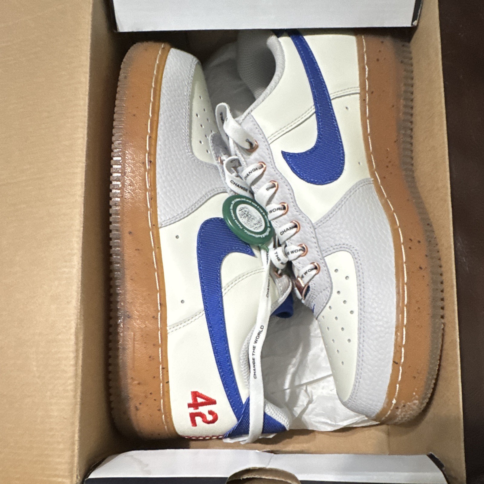 Men’s Size 8.5- Nike Air Force 1 Low 'Jackie Robinson' FN1868-100