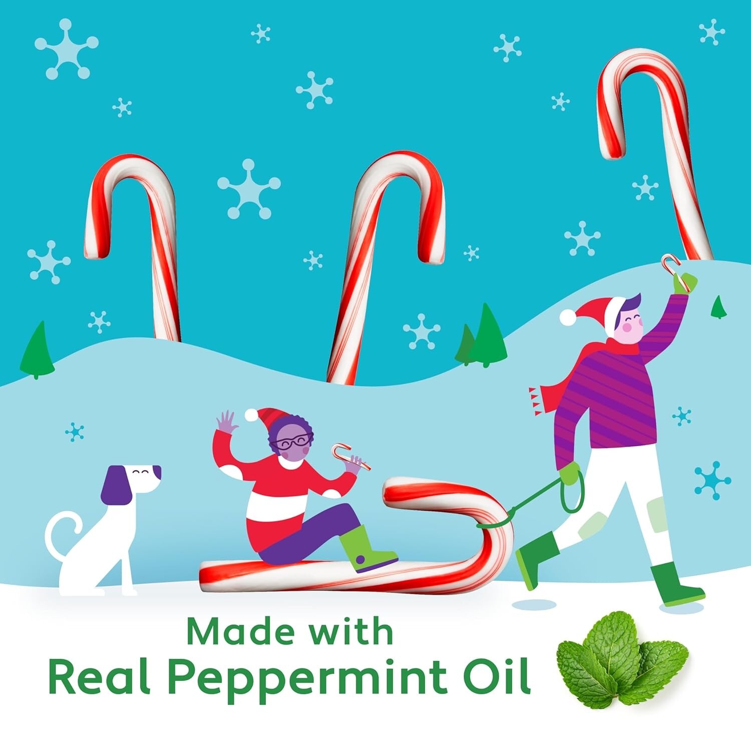 Brach's Mini PEPPERMINT Candy Canes 35-Count Individually Wrapped * BB 12/2025 *