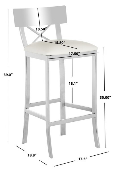Safavieh ZOEY BAR STOOL, Reduced Price 2172781541 FOX2034B